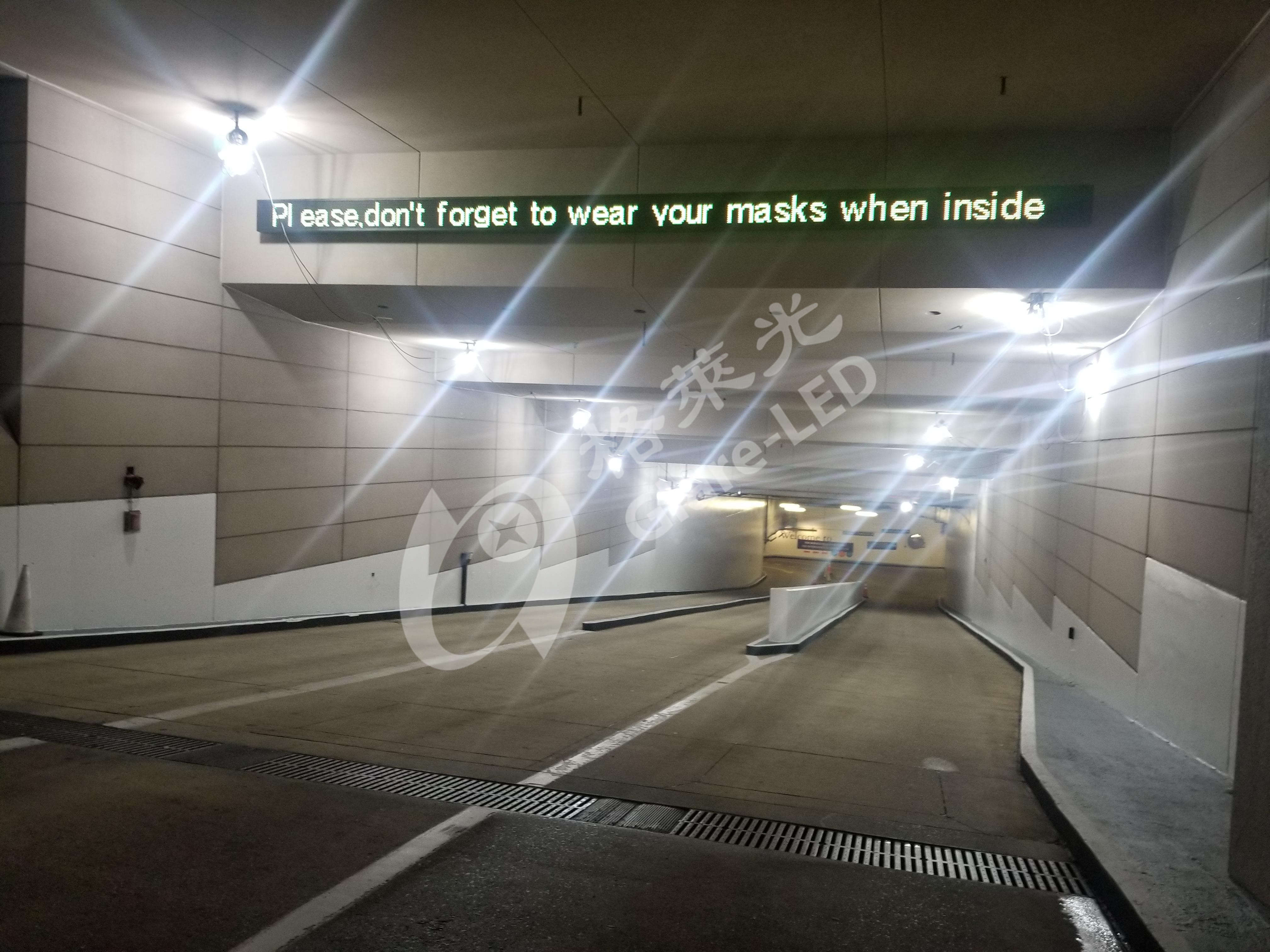 Dual Color LED Screen Display For Parking Space Underground Parking System