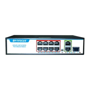 1310nm Managed Power Over Ethernet POE 20KM / Single Mode Fiber Switch 8 Port