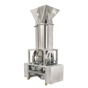 SUS 304 Multihead Combination Weigher Rotary Plain Top Cone For Sachets