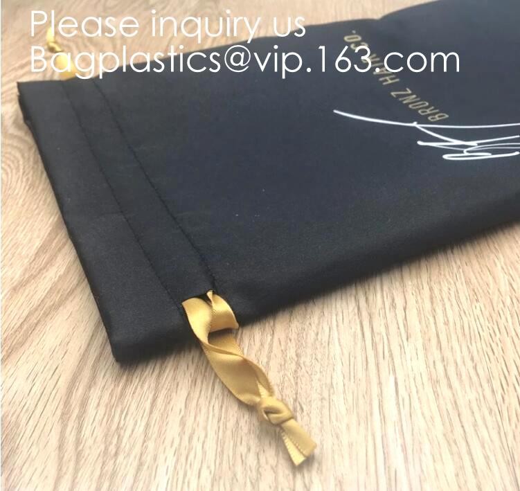 Soft Toy Storage Satin Bag With Drawstring,Promotional Red Wine Color Satin Packaging Bag,Hot selling Fancy Pink Satin J