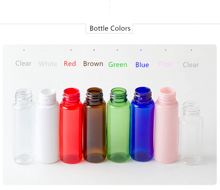 Colorful Plastic Water Bottles , PET PP 30ml Small Plastic Bottles With Lids