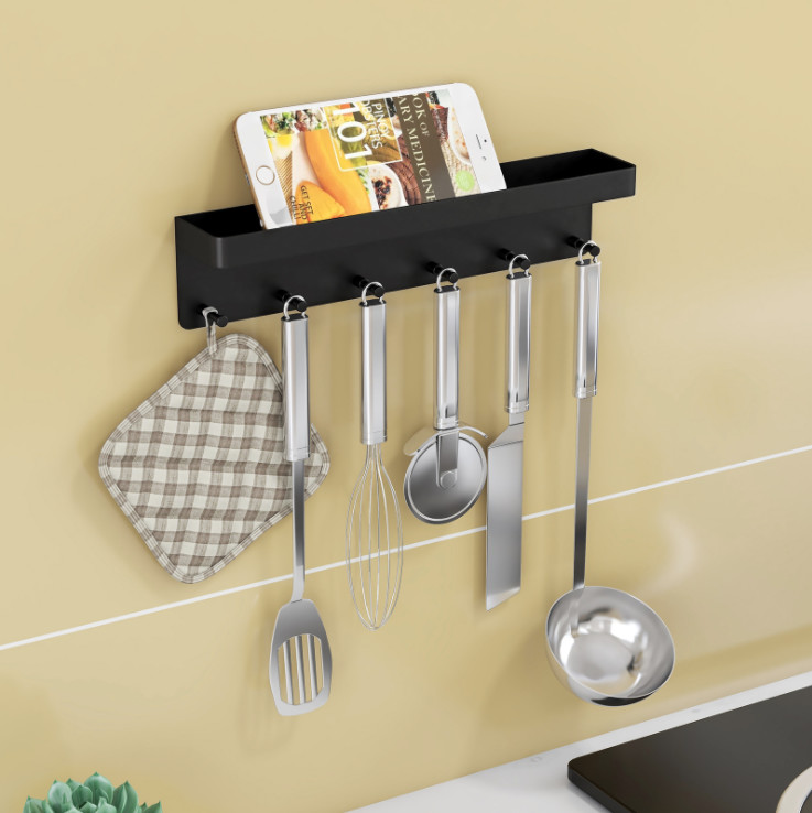 6 Hooks Wall Mount Entryway Mail And Key Holder For Decorative Rack Organizer