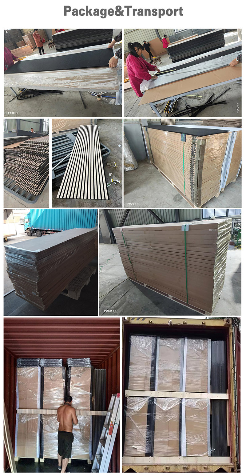 MDF Acoustic Diffusion Wall Panels Soundproofing Wood Slat Fiber Acoustic Panels Free samples