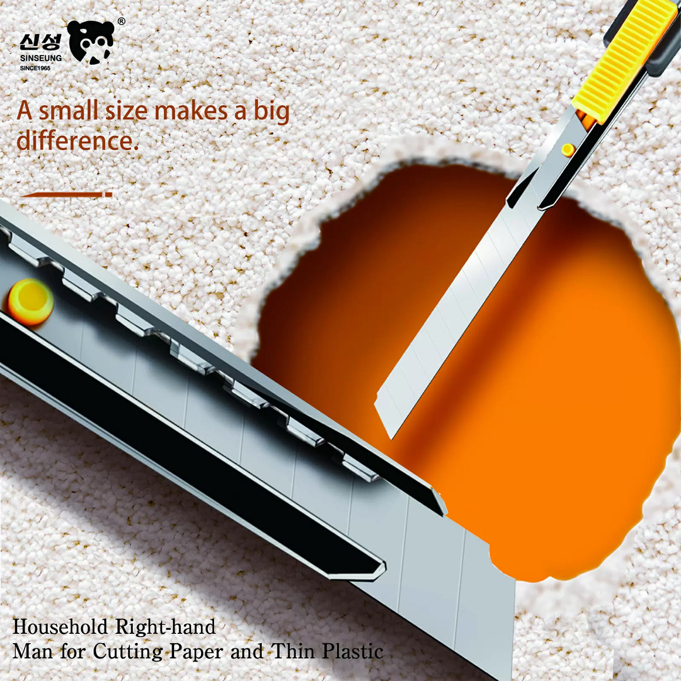 Sinseung S185 9mm Utility Knife Blades Wallpaper Cutting Tools Extended Length