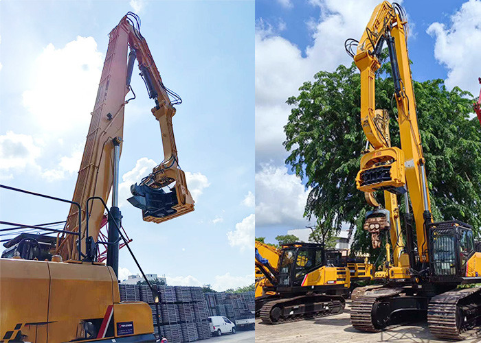 Customized 20ton-24ton Excavator Pile Driver Arm 11m 12m