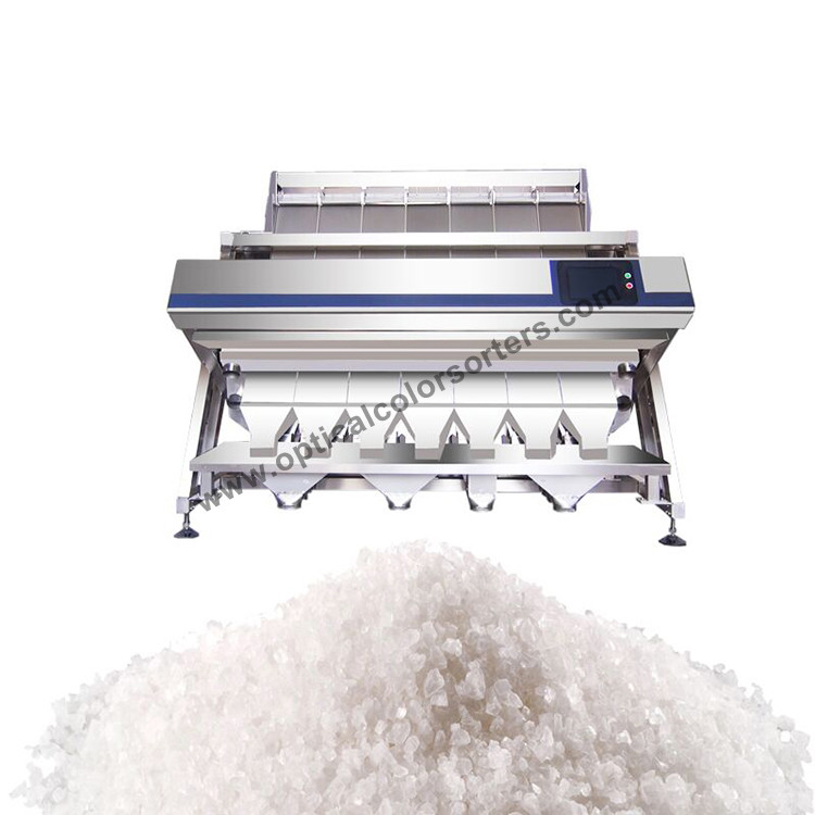  Titanium Steel Food Sorting Machine , One Key Intelligent Salt Color Sorter Manufactures