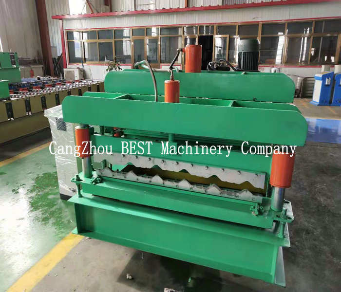 Metal Roof Making Machine Production Line , PPGI Steel Glazed Tile Making Machine