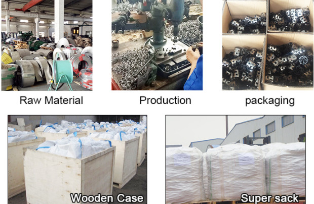 304SS 76mm Metal Random Packing For Distillation Filtration 25*0.3mm