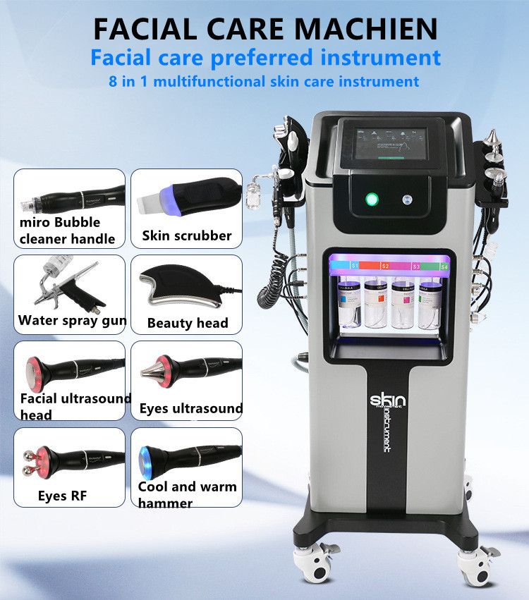 Multifunction Vertical Oxygen Therapy Facial Jet Peel Machine Hydro Dermabrasion Beauty Equipment