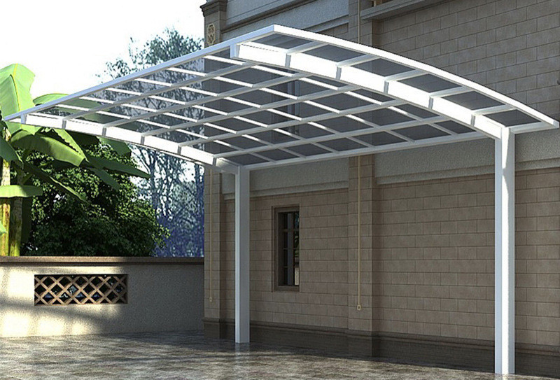 6061 Large Aluminum Profiles Anodized PVDF Coating Sun Camp Awnings