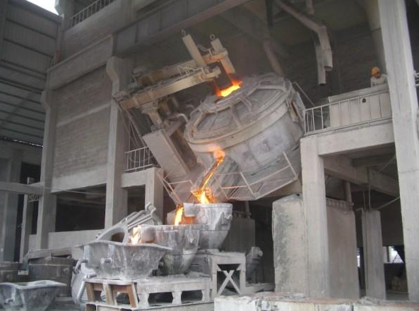 Open Cover Steelmaking Electric Arc Furnace , Steel Melting Furnace 100 Ton