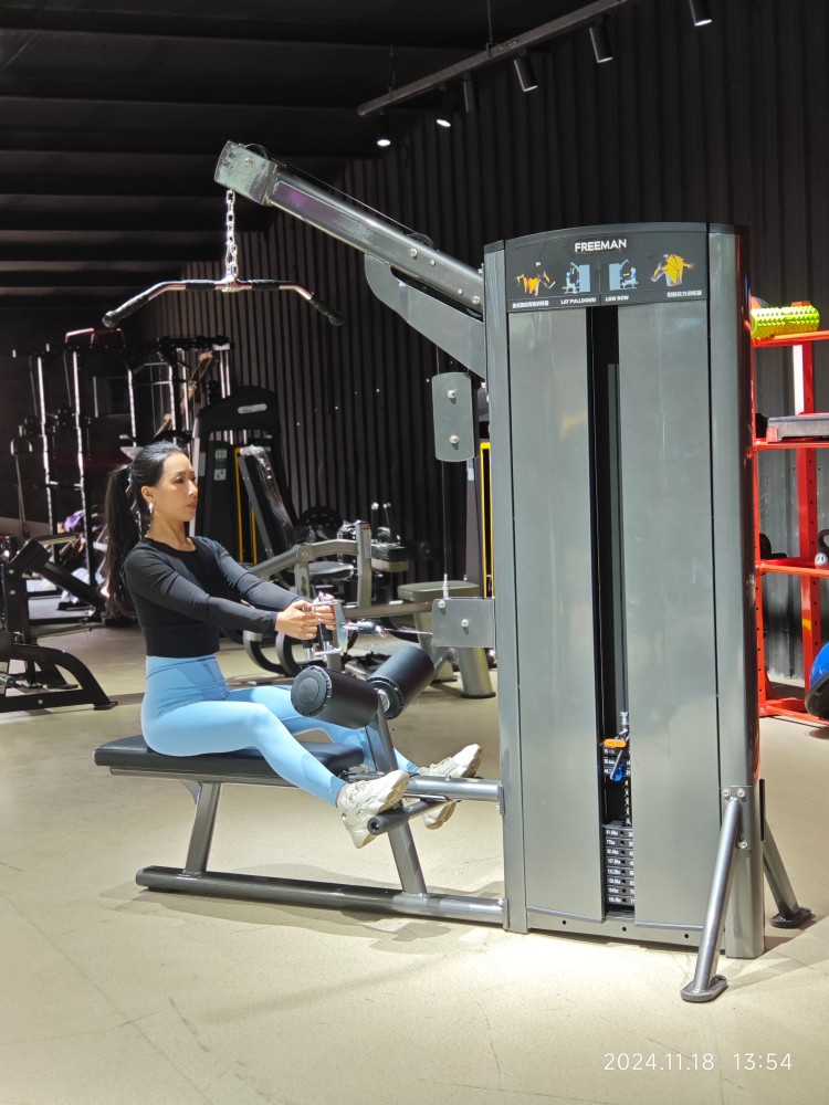 Lat Pulldown and Low Row Commercial Grade Indoor Fitness Equipment with Pin Loaded for Gym Equipment Distribution