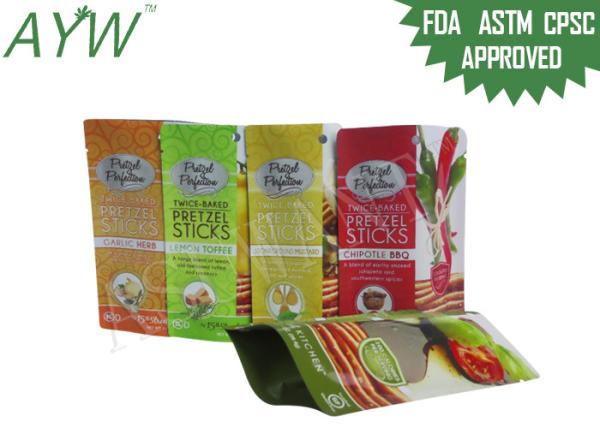 Zipper Food Packaging Bags Environmentally Ally Friendly Gravure Printing For