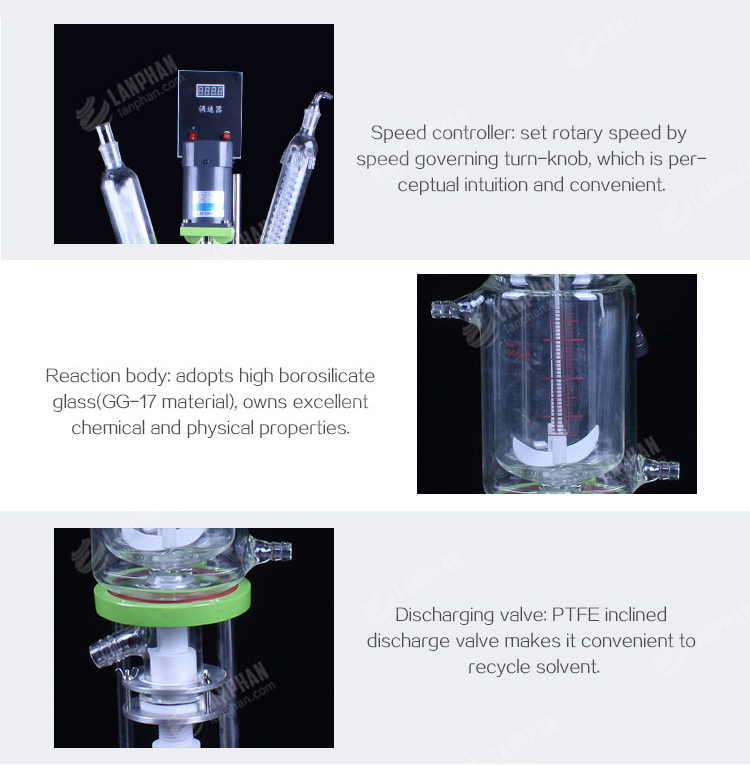 5L Lab Glass Reactor