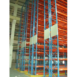 Narrow Aisle Pallet Racking Vna Racking System Customized Loading Capacity