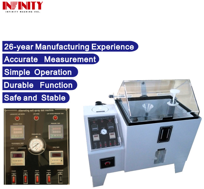 ±0.5C Temperature Fluctuation Salt Spray Test Chamber New For Accurate Hardware Testing