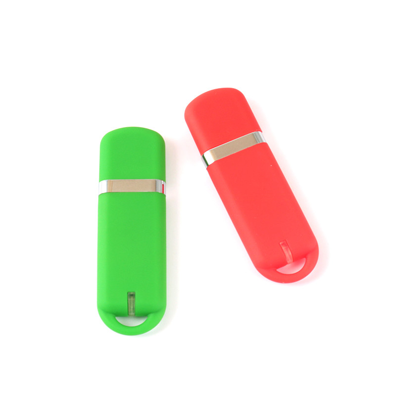 CMYK Logo Fast Speed Plastic USB Stick Made With / Without Rubber Oil Body