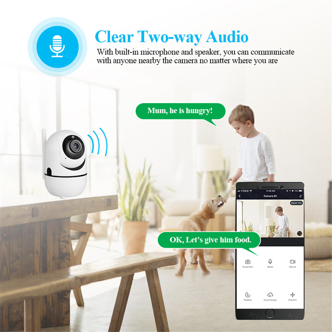 Smart Indoor P/T Camera Best Seller Model(TV-288ZD-2MP)
