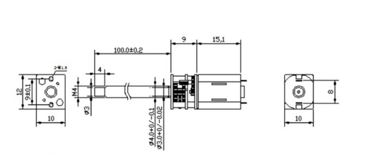 GA-N20 Micro DC Gear Motors 3V 6V 12V N20 Encoder Motor With Flange