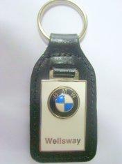 Promotional PU / PVC Personalized logo color Leather Keychains