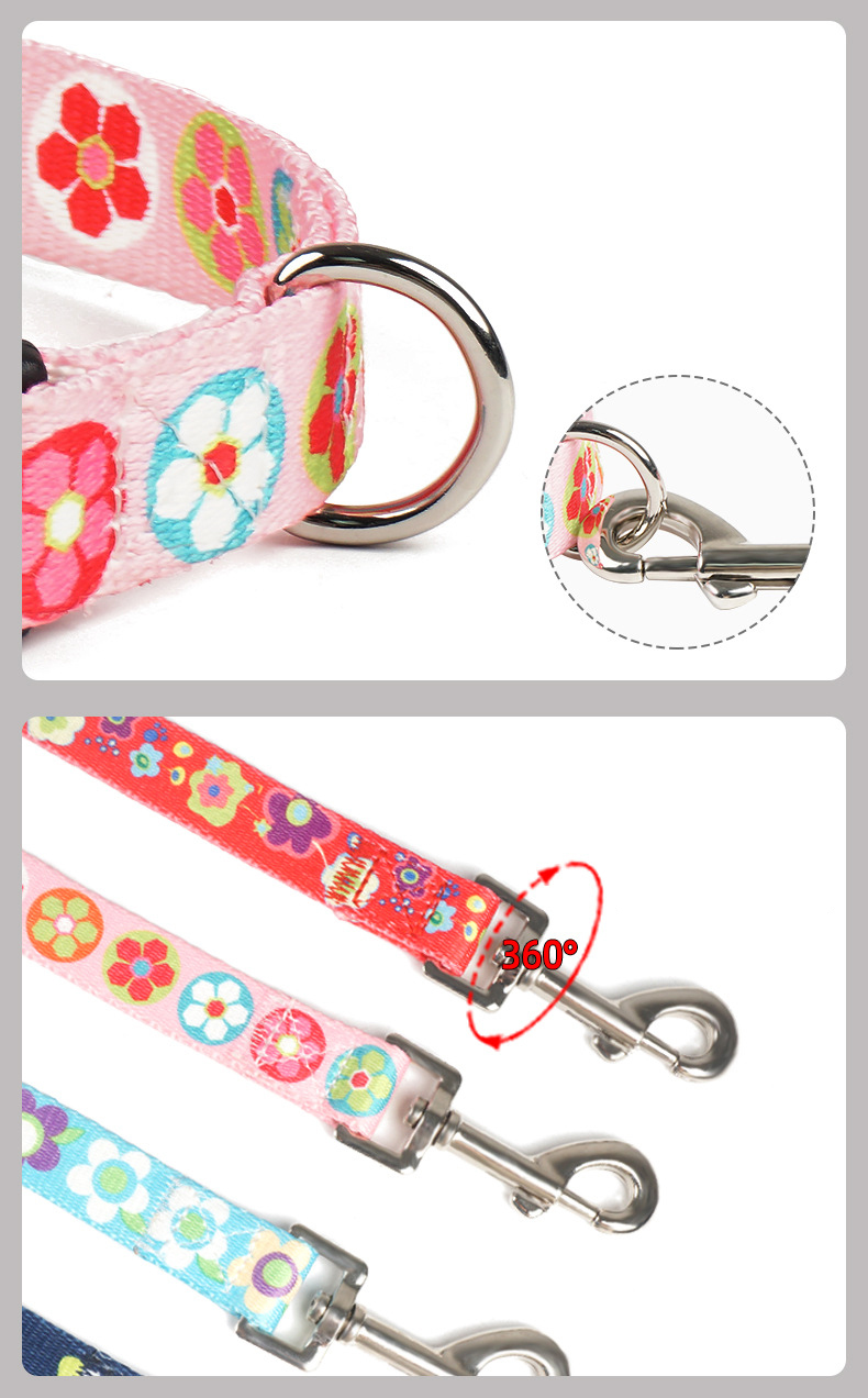 Fashionable Nylon Buckle Dog Collar S M L Breakaway Cat Collars Customized