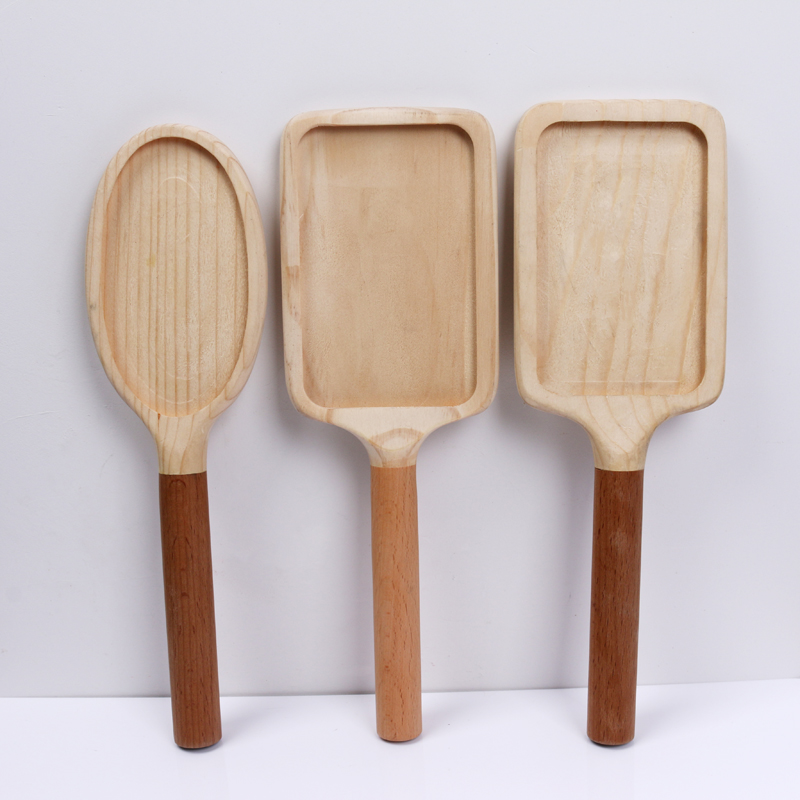 Ecol-friendly massage wooden comb handle for Cozy Comb Massage Head Meridian Hair Comb handle