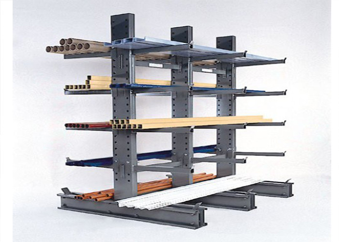 Double Side Structural Cantilever Pallet Racking Heavy Duty Customized Size