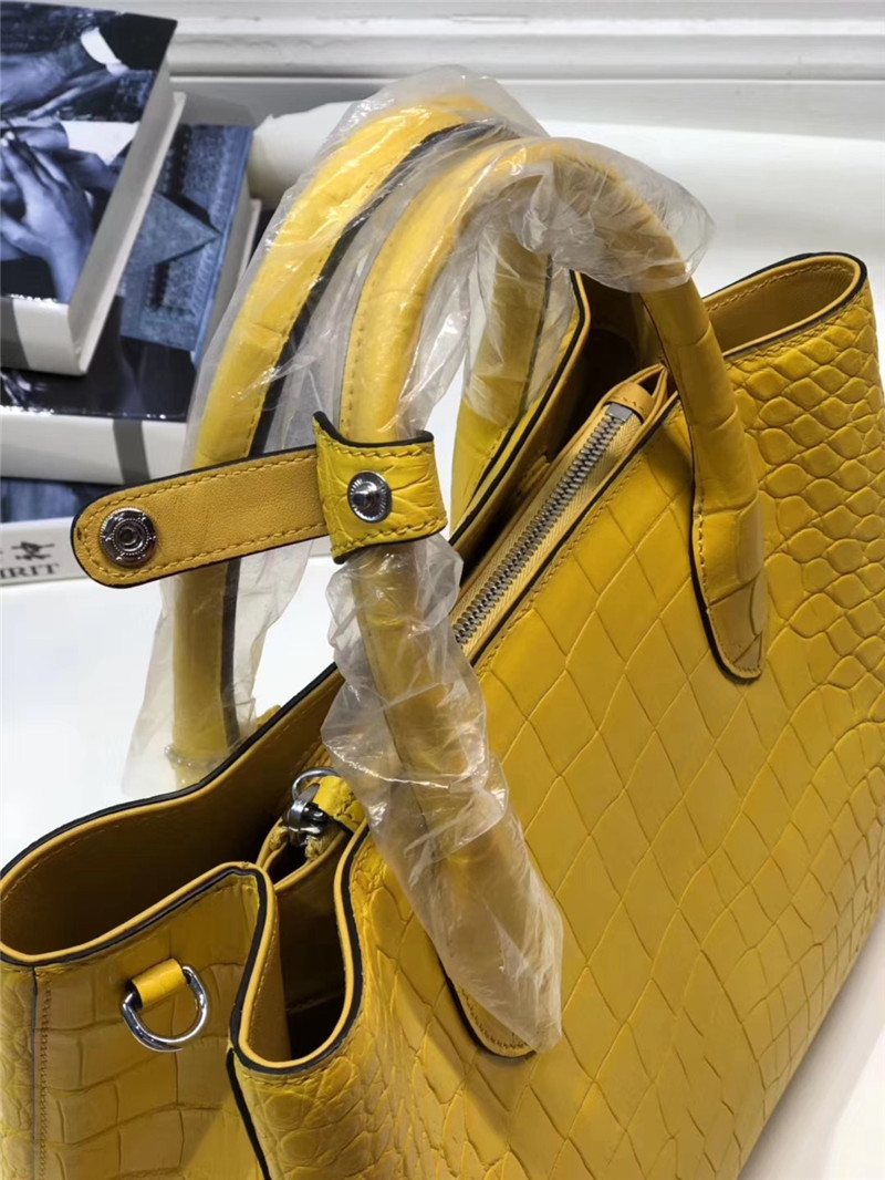 Authentic Real Crocodile Belly Skin Lady Large Purse Genuine Alligator Leather Female Handbag Women Single Shoulder Bag