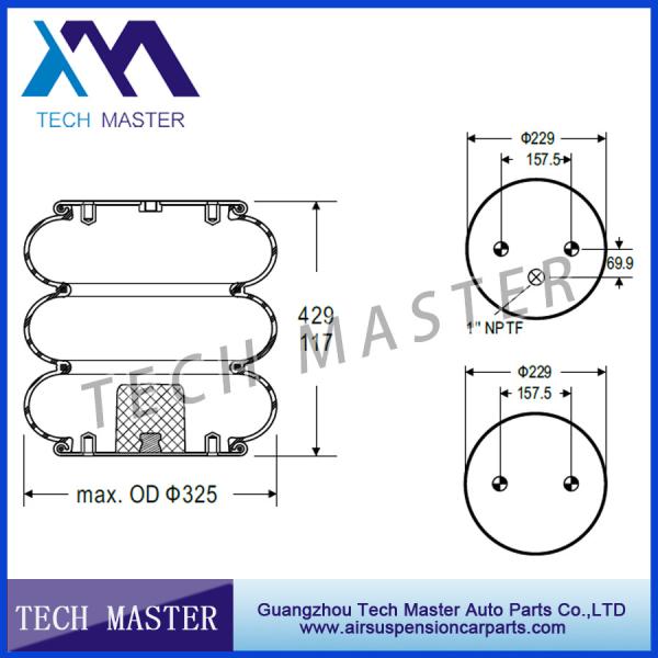 Triple convoluted air spring Air suspension W01-358-8014 Car part For Truck