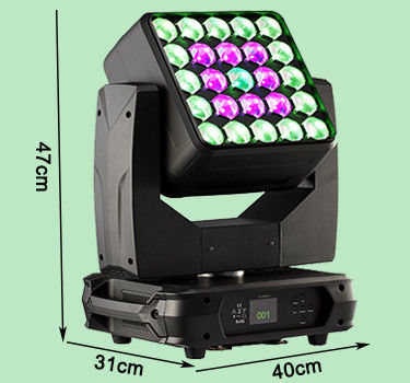 RGBW 4in1 LED Moving Head Light , 25x10w Infinite Matrix Blinder DJ Stage Light