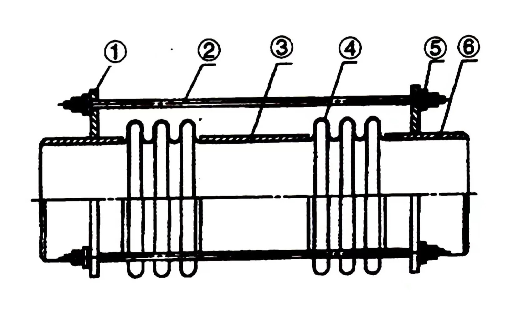 SS304/SS316 Bellows Expansion Joint With Tie Rod Axial Stainless Steel Corrugated Metal Compensator