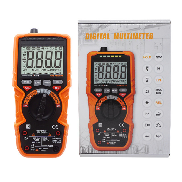 Manual And Auto Range Digital Meter 1000V Voltmeter AC DC Digital Multimeter MAX And MIN Measurement