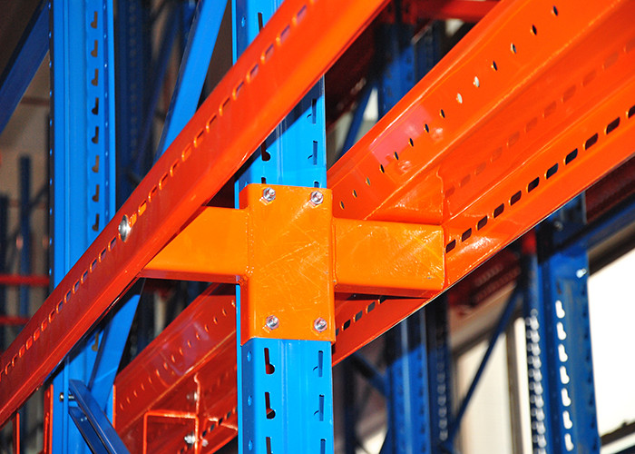 Cold Rolled Steel Drive In Drive Through Racking System For Industrial Warehouse