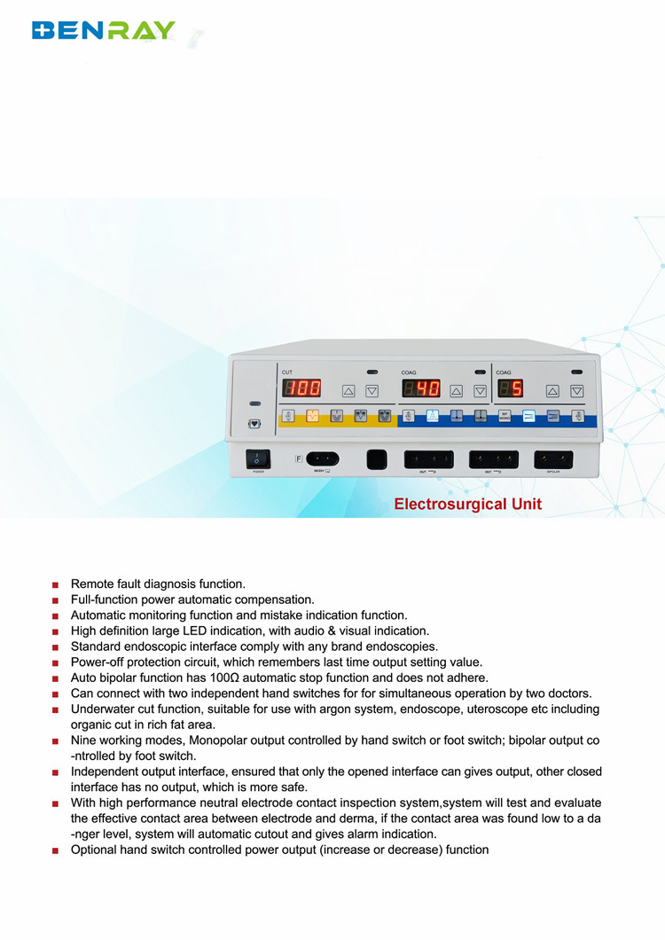 400W 6 Function Electrosurgical Unit