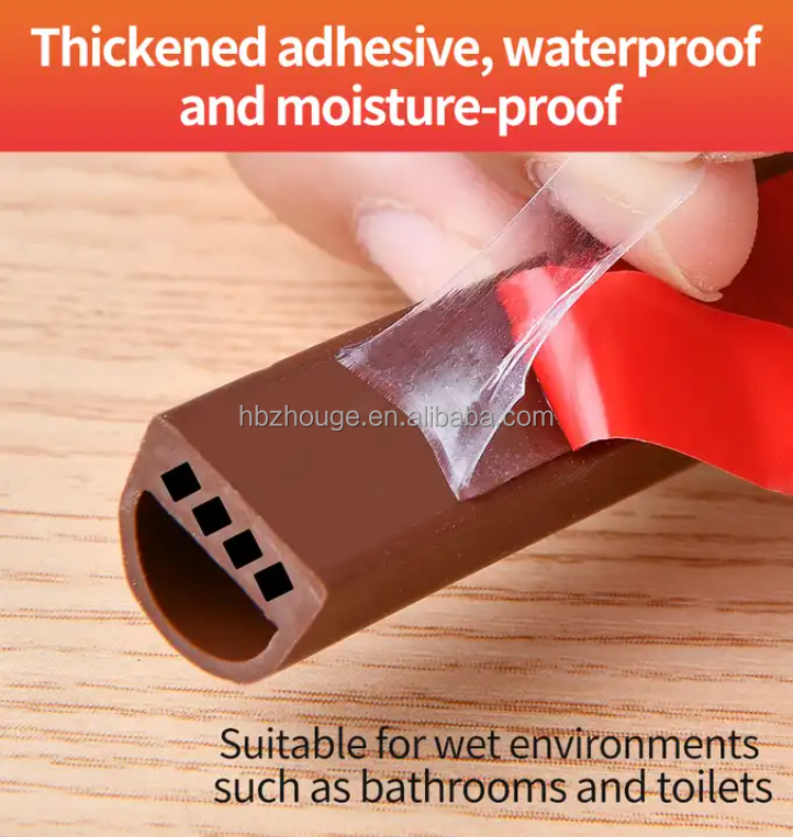 D-shaped Silicone Strips for Dustproof Insectproof Soundproof Customizable Hardness 65±5