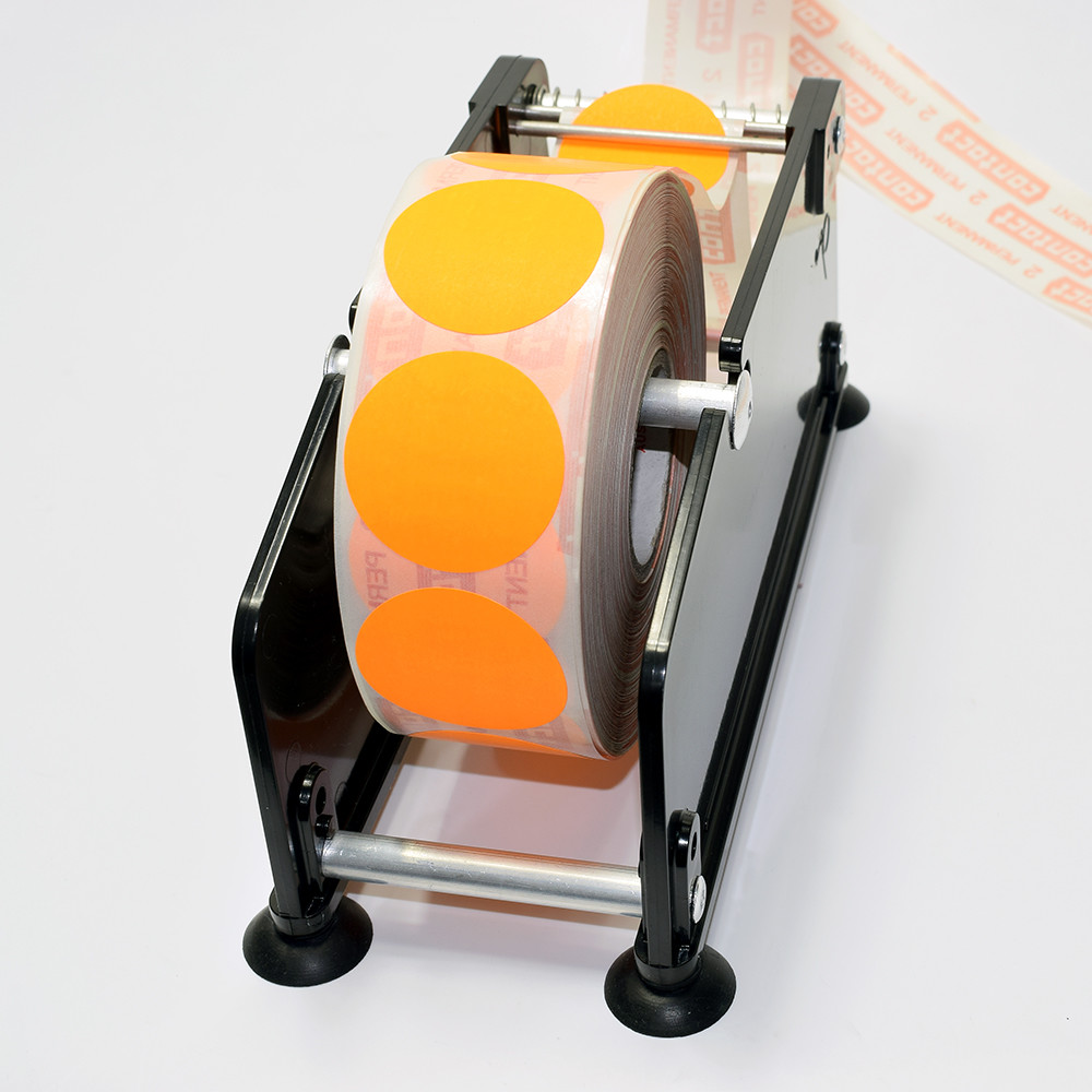 Manual type multiple roller sticker label dispenser stripping labels LB-001