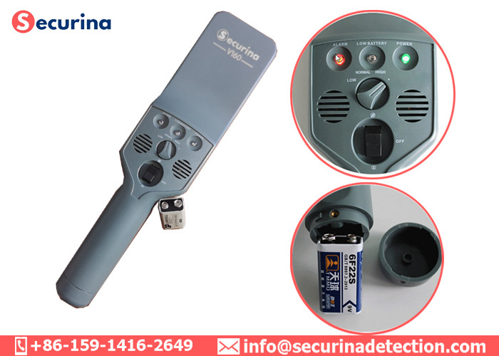 Anti Drop Security Hand Held Metal Detector Durable 5 Years Stable Sensitive