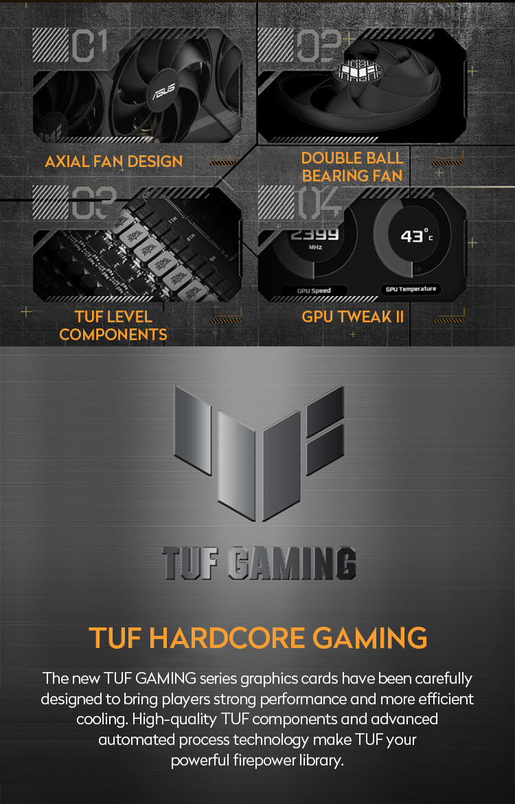 Gaming Professional Discrete Graphics Card ASUS TUF ROG-STRIX-RTX3080-O12G-GAMING