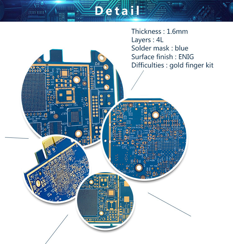 FR4 Organic Solderability Preservatives OSP PCB 4 Layer Circuit Board