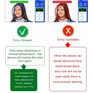 Temperature Measuring Flap Barrier Turnstile Face Recognition For Security