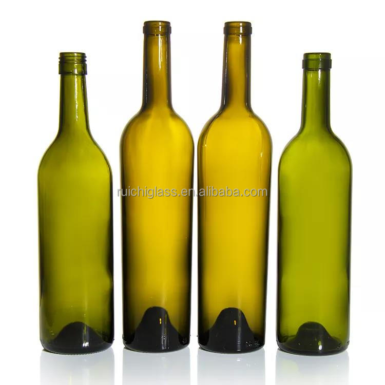 Square Gin Rum Vodka Whisky Glass Bottle in 500ml 750ml 1000ml with Super Flint Glass