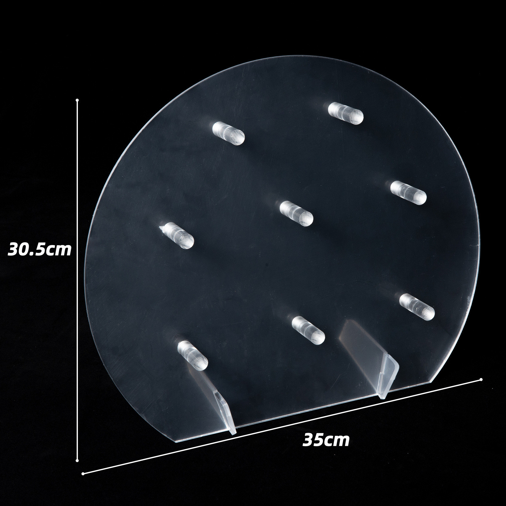 Lovely Oval Shape Acrylic Holder POS Acrylic Donut Stand For Dessert Cake