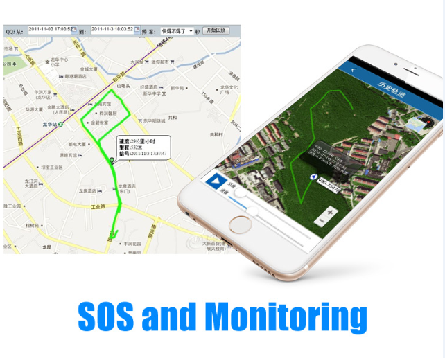 RF-V6+, real time tracker & alarm SOS alarm voice monitoring