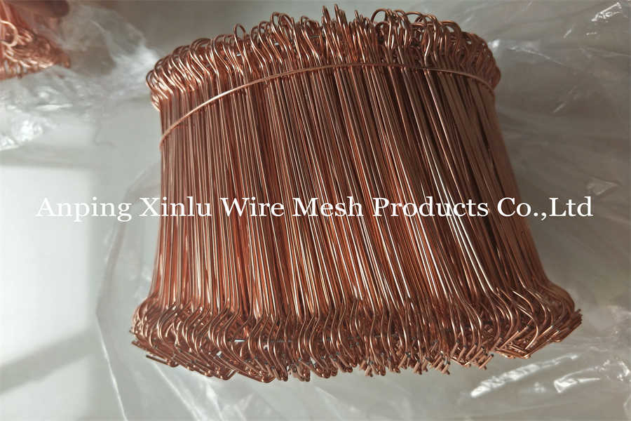 Twin Loop Rebar Galvanized Baling Wire Copper Coated Anti Rust Double Loop Bar Tie Wire