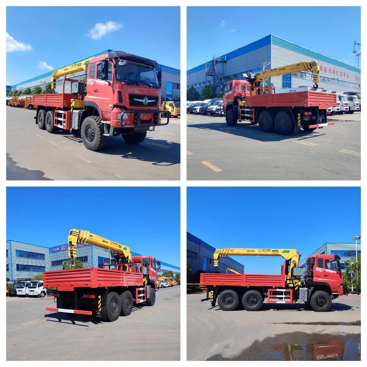 8 tons Dongfeng Crane Truck with Amplitude Expansion Rotation and Hoisting Mechanisms