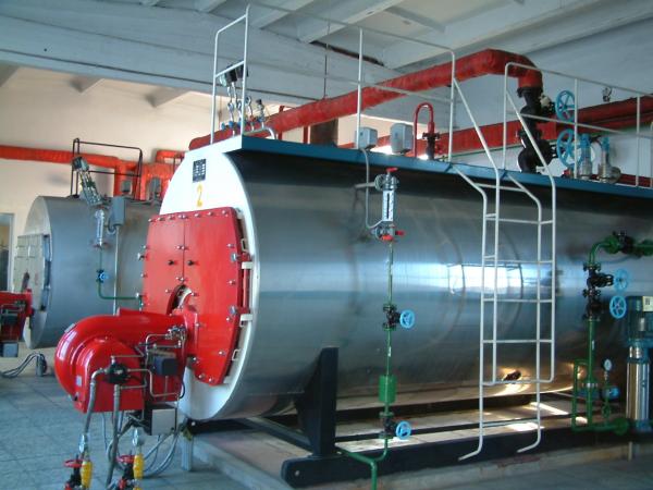 Corrugated Furnace Oil Fired Steam Boiler , High Efficiency Natural Gas Steam