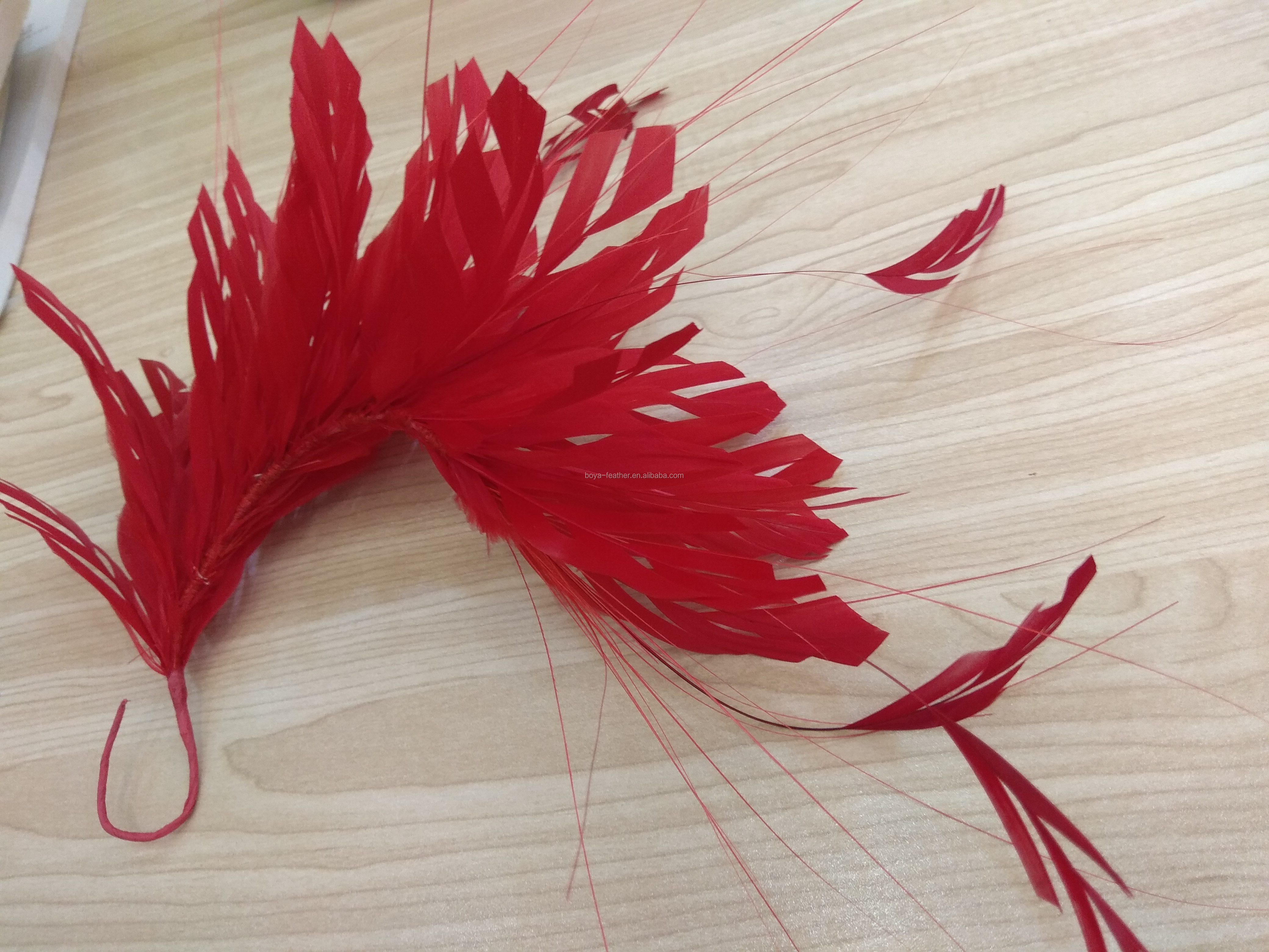 Goose Feather Flower Mount with Wire Accessory Secure Shipping DHL UPS FEDEX EMS TNT