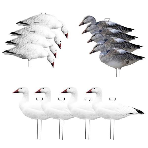 Feeder Body Lifelike Eva Plastic Silhouette Geese Decoy For Juvenile Snow Goose