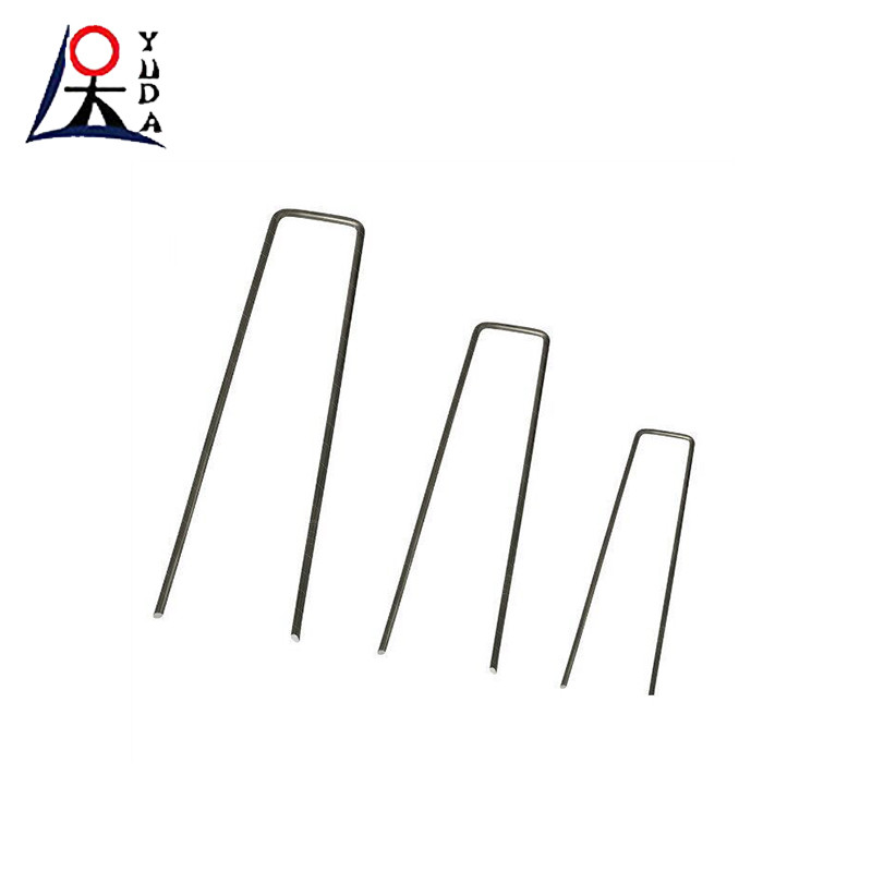 Landscape Staples U Type Pin Nail Wire Steel Pegs Sod Staples For Garden