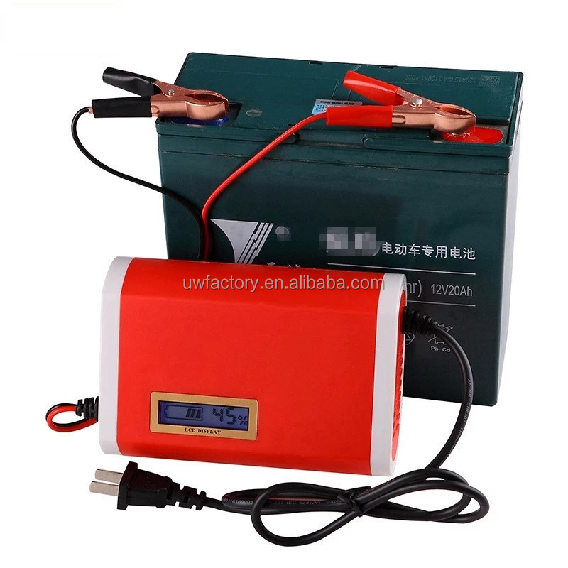 Automatic 12V 6A 8A 10A Car Battery Charger Pulse Repair Charger for Gel AGM Lead Acid Battery ABS Function FCP Function